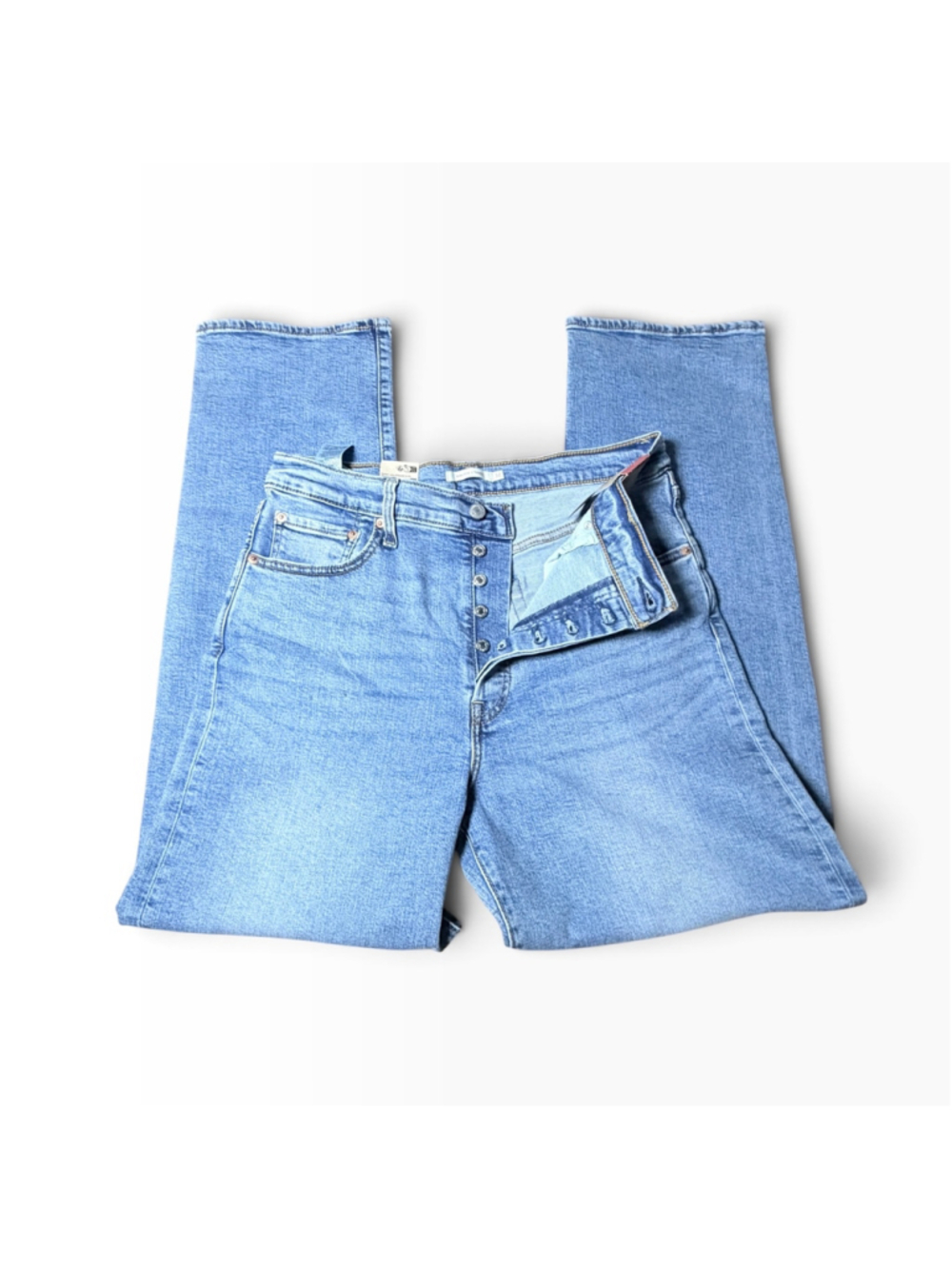 Women's Levi's Ribcage Straight High Rise Jeans Size 32 Blue